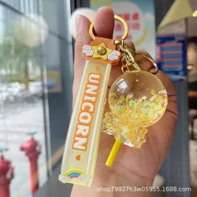Crystal Ball Flowing Glitter Charm