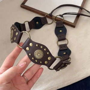 สร้อยเอวโลหะสไตล์โบฮีเมียนสำหรับผู้หญิง เครื่องประดับแฟชั่นใหม่สไตล์ย้อนยุค เครื่องประดับกางเกงยีนส์แบบย้อนยุค สายรัดเอวสไตล์ชาติพันธุ์