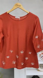 Áo nữ kiểu dáng suông tay lỡ thiết kế thêu hoa rơi sang trọng AN2Y1005 Thời Trang Thiều Hoa