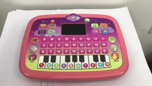 LED Screen Learning Tablet Laptop Alphabet Piano Montessori Toys Kid Early Education Toddler Gift Mainan Baby Belajar