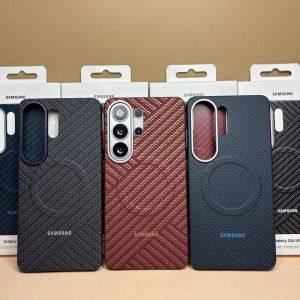 Samsung | Luxury Carbon Fiber Texture Magnetic Case SAMSUNG S26 Ultra 5G For Magsafe Wireless Charge Matte Anti-fall Full Protect Cover