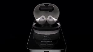 SteelSeries Arctis Gamebuds for PlayStation & PC Dual-Mode ANC Wireless Earbuds -Black/White/Glorange(Limited Edition)