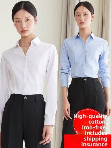 HANYINGMEI | Professional White Spring-Autumn Shirt for Women Slim Fit Korean Style