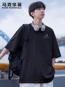 Mark Fairwhale | Breathable Loose Casual Versatile Letter Print T-Shirt