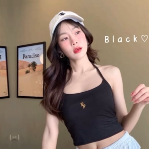 Mookrinstyle V2 เสื้อสายเดี่ยวมีหลายแบบ ผ้าพิมพ์ลาย ปลาย3เหลี่ยม สวยเก๋มากๆ เสื้อสายเดี่ยว เสื้อแฟชั่น เสื้อเกาะอก เกาะอก V2