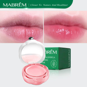 MABREM Lip Mask Night Sleep Maintenance Moisturizing Lips Balm Cherry Flavor Nourish Relieve Dryness Protect Lips Care 10g