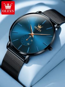 OLEVS | Đồng Hồ Nam Mỏng Tự Động Chống Nước Quartz Mới