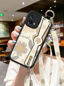 Oppo Findx5 X New Findx3 K11 K10pro K9 Ace3 Protective Phone Case Womens Style Crossbody Lanyard Painting Flower Design Anti-fall