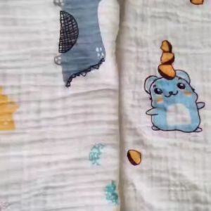 Sét 3 khăn yếm tam giác 2 cúc bấm xô muslintree 4 lớp đẹp cho bé sơ sinh 0 - 3 tuổi