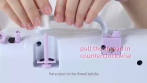Portable Electric Sewing Machine 12 Stitches Mini Household Multifunction Sewing Machine Various stitching styles Use in multiple ways