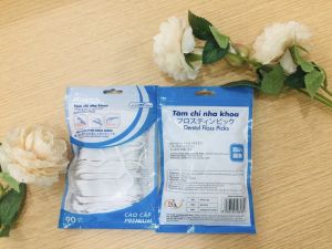 Bịch 90 cây Tăm chỉ nha khoa tăm xỉa răng nhựa/ tăm vệ sinh răng nứu bịch 90 cây