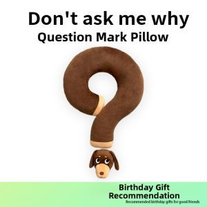 HEMIXIONG | Funny Dachshund Question Mark Shaped Neck Pillow