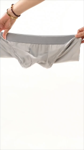 Mens ice silk underwear graphene four-cornered shorts breathable summer lightweight flat-legged pants four pieces in one package