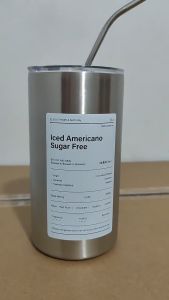 【READY STOCK】600ml Ice Coffee Industrial Style Stainless Steel Handy Cup Car American Direct Drinking Straw Thermos美式咖啡杯