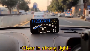 Head Up Display GPS+OBD Car Smart Gauge Digital On-Board HUD Head-up Digital Speedometer Big Font Overspeed Alarm Fatigue Reminder For All Car