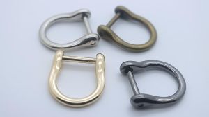 epeach 1pc Openable D Ring Hook | Bag Handbag Strap Connector | Alloy Spring Buckle Rings Leather Bag Accessories D字扣 E0035