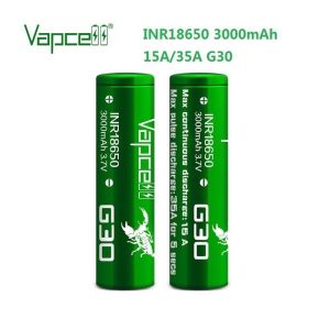 Pin sạc xả cao INR-18650 Vapcell mới 100% dung lượng 3000mAh 35A