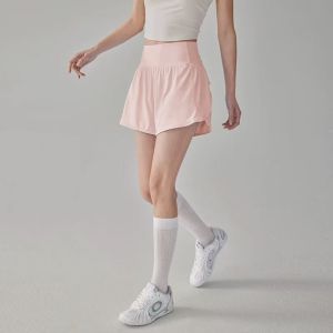 High Waist Tummy Control Two-Piece Illusion Slimming Shorts Sportswear