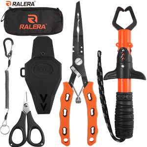 Fishing Tool Set High-Quality Stainless Steel Bending-Mouth Fishing Pliers for Opening Double Rings Cutting Lines and Removing