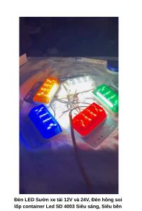 Đèn Sườn LED RunLai RL-4003 - 55 bóng DC 12V/ 24V Siêu Sáng Kháng nước Dùng cho các loại xe tải Hàng chính hiệu 100%