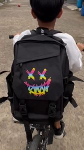 Tas Ransel Sekolah Anak Perempuan Laki-Laki Motif Gradasi X Favorite Anak Remaja Free Jam Tas Ransel Sekolah anak Sd Tk Smp Masa Kini Populer Multifungsi Banyak Bonusnya Murah Cod