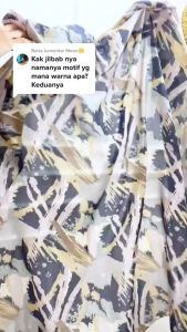 KERUDUNG SEGI EMPAT TERBARU 2023 HIJAB MOTIF ABSTRAK DENAY KW