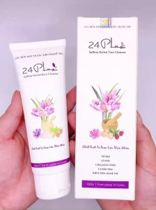 GEL RỬA MẶT DƯỢC LIỆU NGHỆ TÂY 24Plus 100ml (Dược mỹ phẩm thuần Chay)
