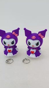 [MỚI VỀ] Thay đổi mặt Móc khoá hoạt hình Kuromi di động/ túi Koromi Kuromi dễ thương sáng tạo Phụ kiện lật mặt xả stress