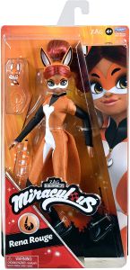 Miraculous Rena Rouge Doll 10.5" Fashion Doll with Accessories and Trixx Kwami by Playmates Toys