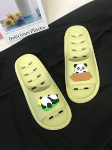 Quick Dry Summer Cartoon Panda Hollow out Soft Bottom Childrens Indoor Slippers Home Bathroom Slippers Comfortable Casual Slippers