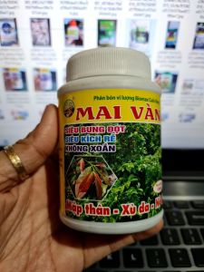 Phân bón cây mai vàng mập thân xù da nở đế lá không xoắn Biomax Cuốc vàng 100ml Minh Hân Garden