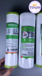 Combo 3 lõi lọc thô Kangaroo bộ lõi số 1 - 2 -3 chính hãng dùng cho máy lọc RO có 3 cốc lọc 10inch