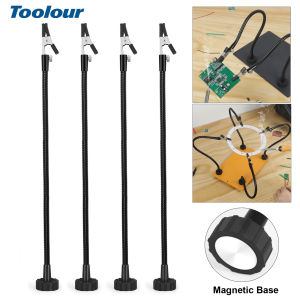 Magnetic Helping Hands Soldering Tool 1/2/4 Pack Third Hand Soldering PCB Holder Flexible Gooseneck Arms for Electronic Repair