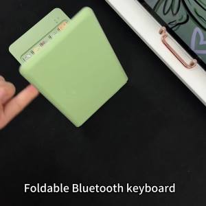 BOW HB399 Bluetooth Keyboard & Mouse Set ABS and PU Keyboards with Magnetic Switch Tri-Bluetooth Mice with Folding Switch for Desktop Laptop