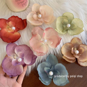 Super Fairy Atmosphere Butterfly Orchid Flower Hairpin Female Mori Style Side Duckbill Clip Back Head Hair Updo Holder Clips Hairpin