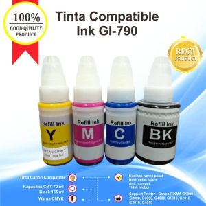 1 Set Tinta GI790 790 Refill Printer Canon G1010 G2010 G3010 G4010 G1000 G2010