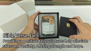 Gift box set-Prayer Jar-Healthy Color Gifts: Bible Scripture Jars Bible Study Scripture Prayer cards Hope jars faith-based Church Christian gifts