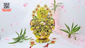 [ Giá Rẻ ] Tháp tỏi ngọc thực lớn đẹp có đèn led tháp tỏi ông địa thần tài chuẩn phong thủy đồ thờ cúng nhiều mẫu - TỎI CÁT TƯỜNG