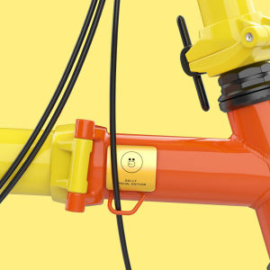 Support Suitable for Brompton Small Cloth Bicycle Accessories Beam Pipe Head Scratch-Proof Metal Patch Brake Line