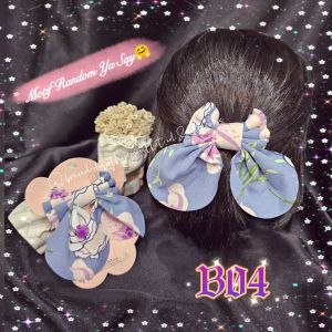 JEPIT RAMBUT PITA KAIN MOTIF IMPORT / JEPIT RAMBUT KOREAN STYLE / JEPIT RAMBUT ELEGAN / VINTAGE HAIR CLIPS / FB8555