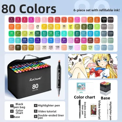 Touch mark | Soft Head Oil-based Markers 120 Colors