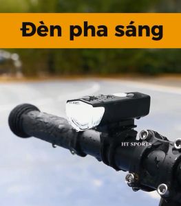 Đèn Xe Đạp Thể Thao Siêu Sáng HT Sports Khả Năng Chống Nước Tốt Đèn Led Nhiều Chế Độ Sạc USB An Toàn