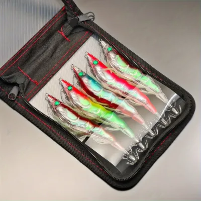 1pc/5pcs Glowing Squid jig - Artificial Shrimp Squid Bait Fish Bait
