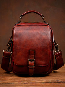 Mantime | Vintage Hand-processed Leather Single Shoulder Bag