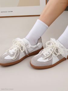 MICUI | New Lace Pearls Ballet Style DIY Bow Decorative Shoe Laces