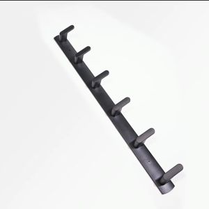 J MALL 9102 3 / 4 / 5 / 6 / 8 HOOKS WALL ALUMINIUM BLACK RACK HANGER / 5303 / CW006-6 / CW006-7 / 5302 RACK / RECTANGLE 022-1 / TRIANGLE 023-1 / CORNER 8324 / 5 HOOK REMOVABLE (GG004 / GB011)