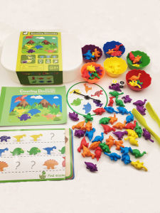 Đồ Chơi Trí Tuệ Giáo Dục Sớm Montessori Cho Trẻ Em Trò Chơi Trên Bàn Khai Sáng Toán Học Rèn Luyện Tư Duy Logic Khủng Long Đếm Cầu Vồng 2 Tuổi +