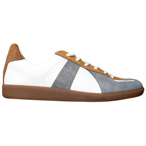 Vintage Mixed Leather Patchwork Light Training Shoes