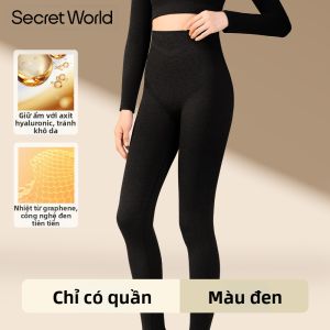 Secret World | Bộ đồ lót giữ nhiệt dày dặn không đường may tôn dáng cho nữ