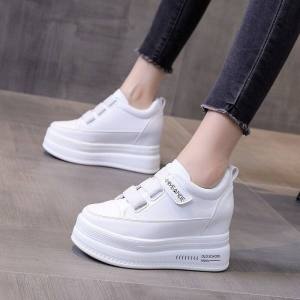 Giày Đế Dày Thường Ngày Cho Nữ Mùa Xuân 2024 Giày Đế Cao 8cm Đa Năng Thoải Mái Thoáng Khí Đế PU